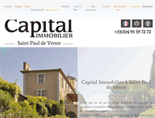 Tablet Screenshot of capitalimmobilier.com